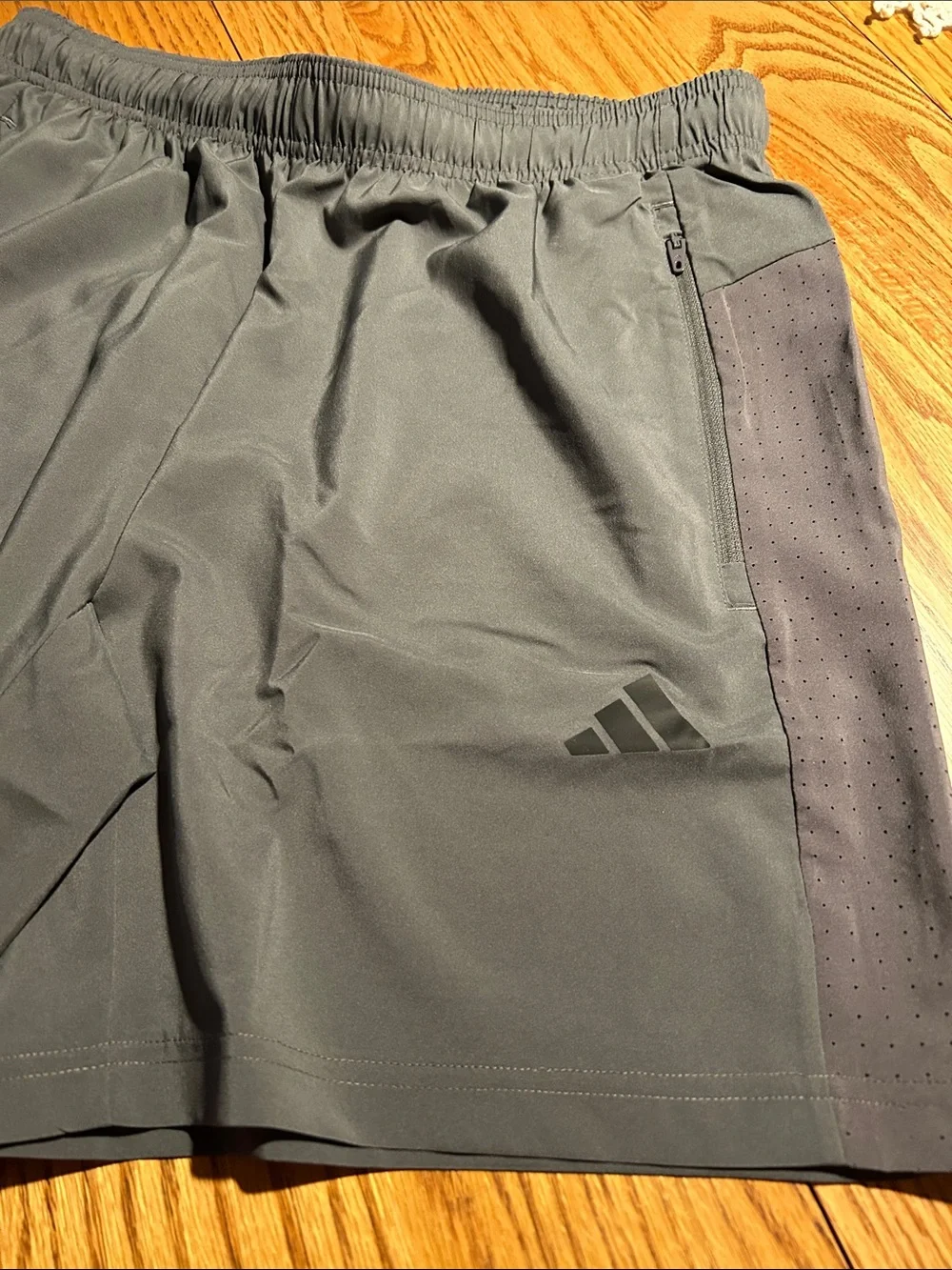 adidas Men’s Dark Gray Athletic Training Shorts